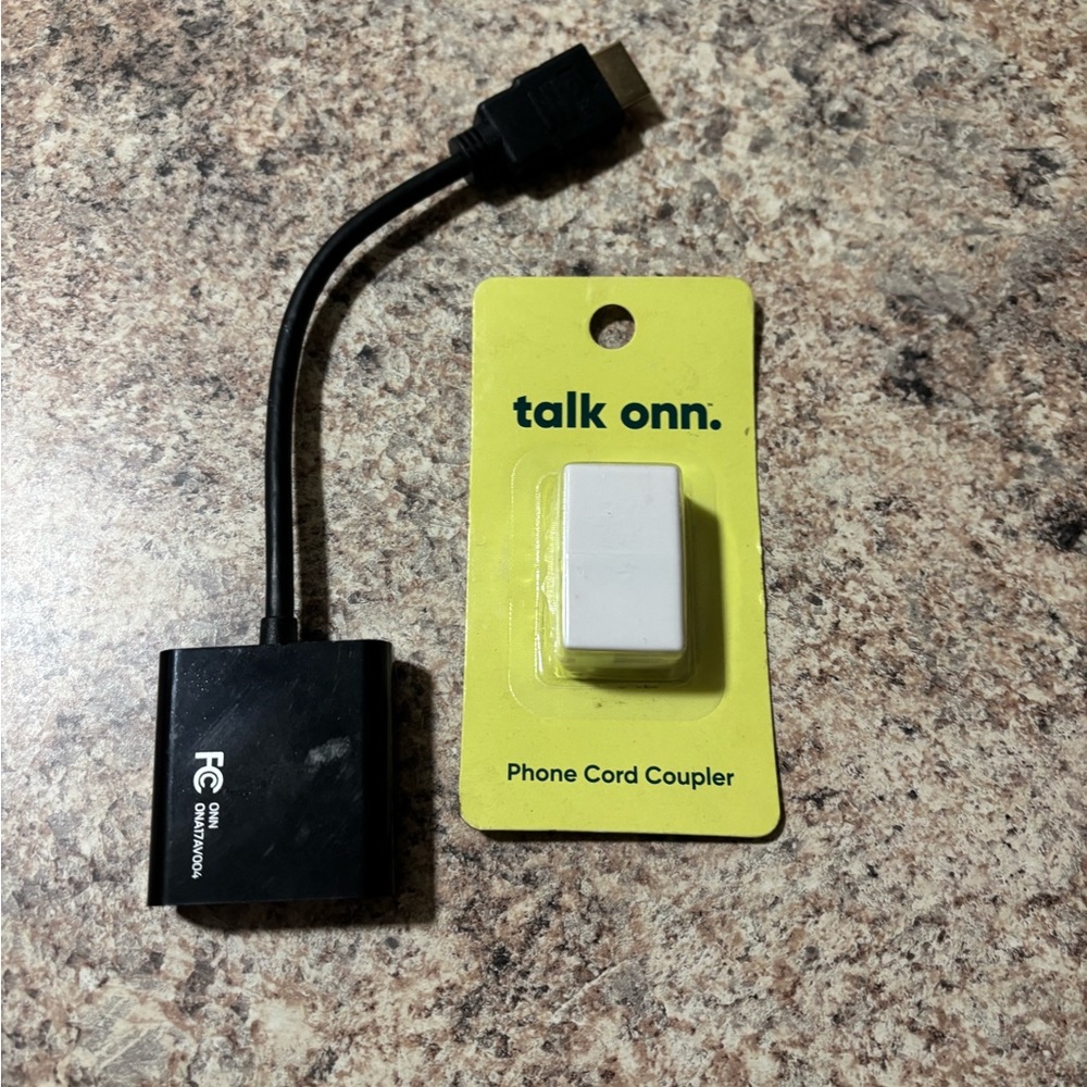 On Running Black Phone Cord Coupler